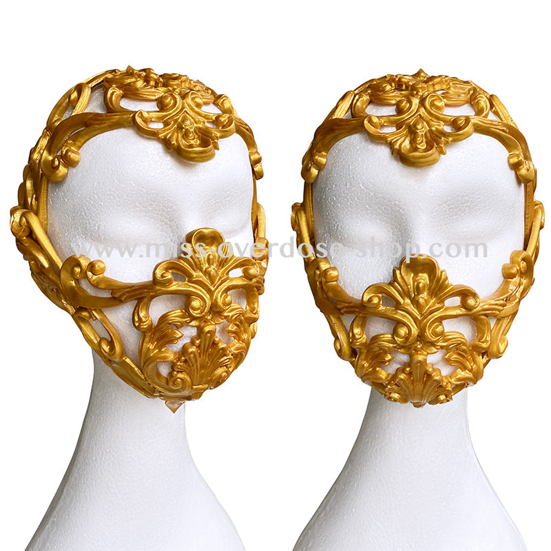 Set - Baroque Latex Kopfschmuck und Maske