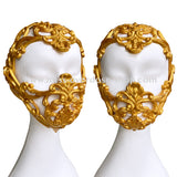 Set - Baroque Latex Kopfschmuck und Maske