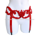 Royal latex garter belt