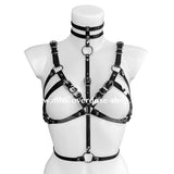 High Gloss harness bra - SILVER